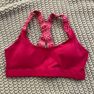 Figs Pink Sports Bra